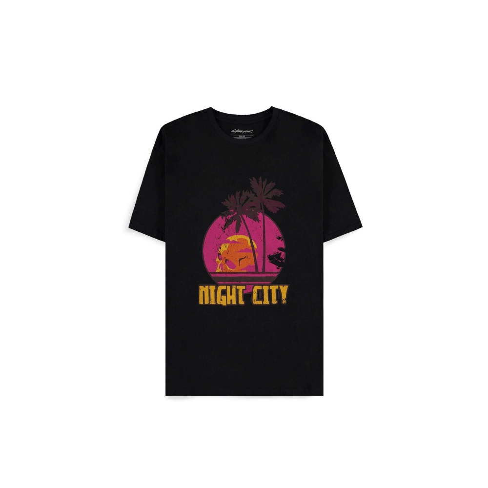 Cyberpunk 2077 - Welcome to Night City Unisex TShirt - Schwarz